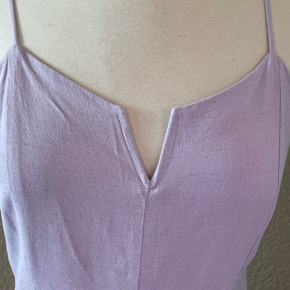 AUDREY 3+1 ~ Strappy Lilac Mini Dress ~ Size L - Picture 5 of 5